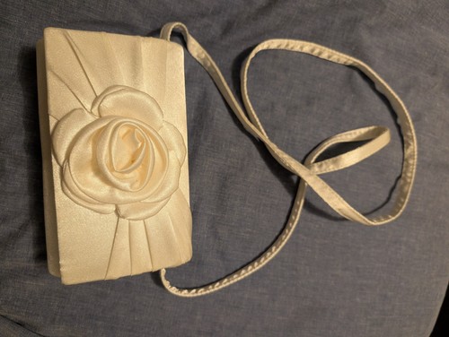 Small cream evening bag - bag, –