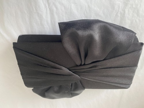 Black bow bag evening - black, or