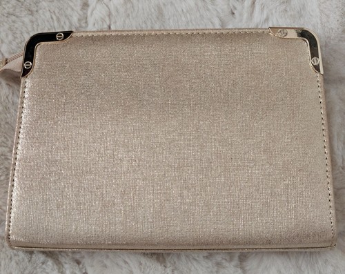 Ladies gold clutch bag ideal - gold, bag.