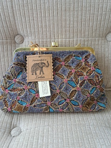Mirasol beaded clutch bag - clutch,