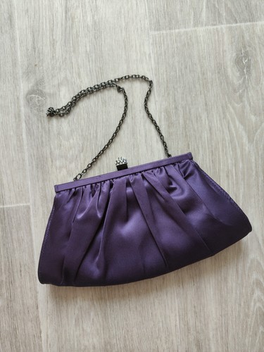 Début purple satin evening - purple,