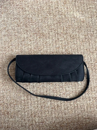 New black satin - black, pleated