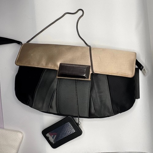Gold black satin - gold,