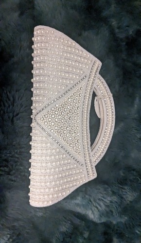 Ivory clutch bag - wedding, races
